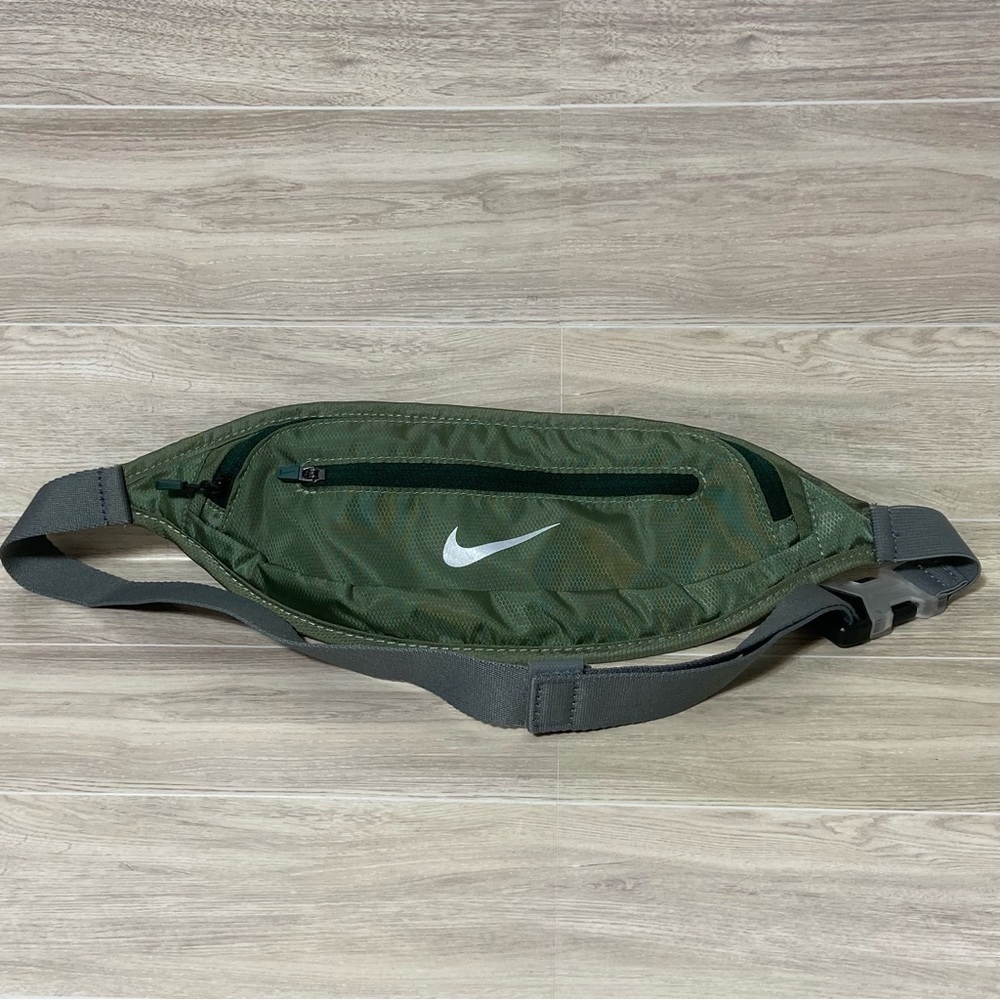 Nike Olive Mesh Belt Bag Strap with Dark Gray Webbing